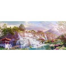 Фреска Японские водопады