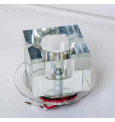 Светильник L-42 Куб с LED подсветкой: синяя, зеленая, мультиколор